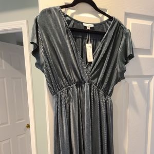 Dusty Blue Athena maxi dress